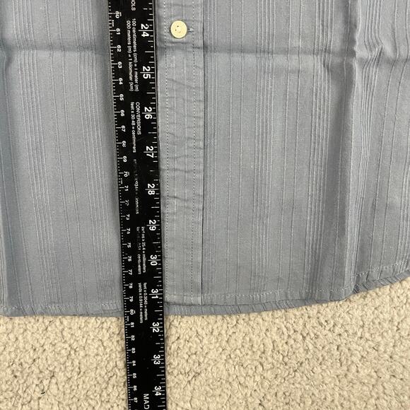 Nick (It) Men's XXL Blue 100% Cotton Long Sleeve Button Up Shirt - Picture 9 of 16